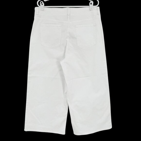 Gloria Vanderbilt Women's Shape Effect Tummy Sculp White Culotte Pants Size 14 - Picture 2 of 11